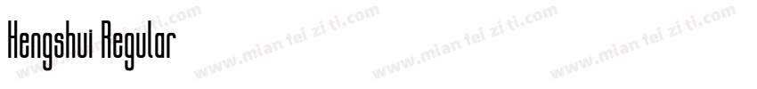 Hengshui Regular字体转换